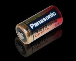Panasonic CR123a Photo Power Lithium Batterie 